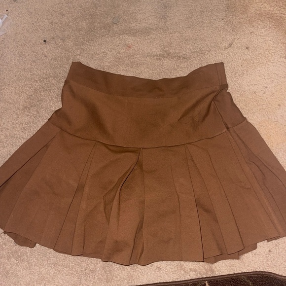 Skirts Brown French Kiss Skirt With Shorts Underneath Poshmark